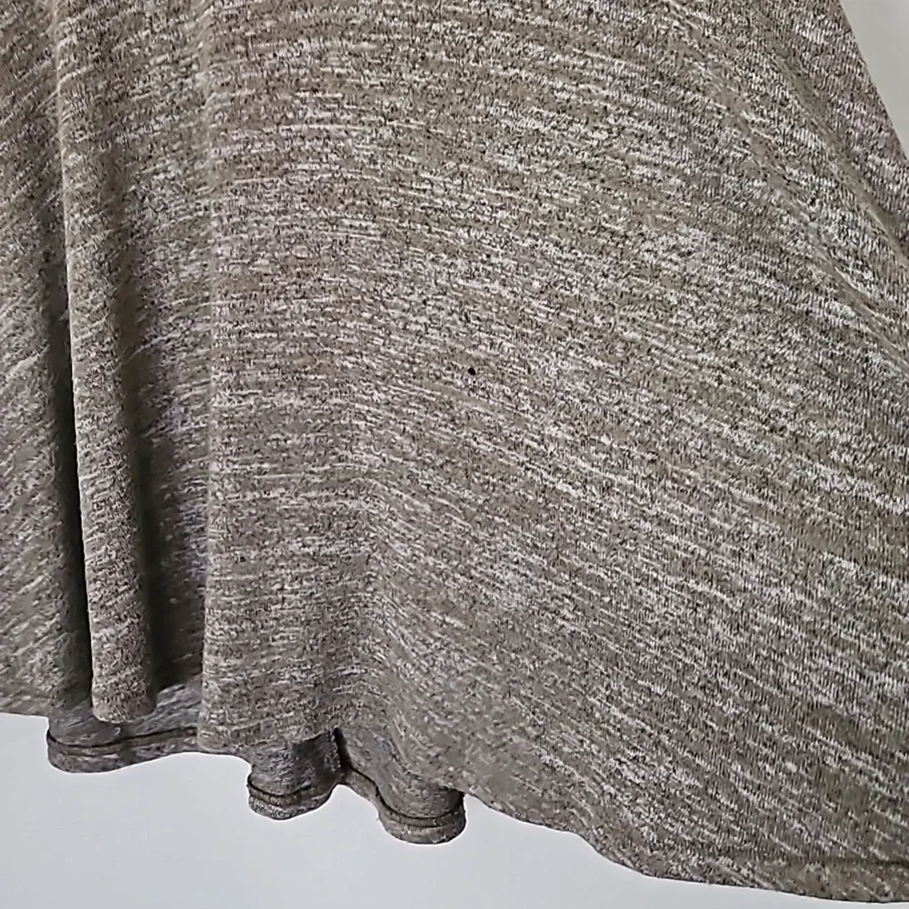 Aerie Long Sleeve Tight Knit Flowy V-neck Top Heather Green XS - Picture 5 of 13